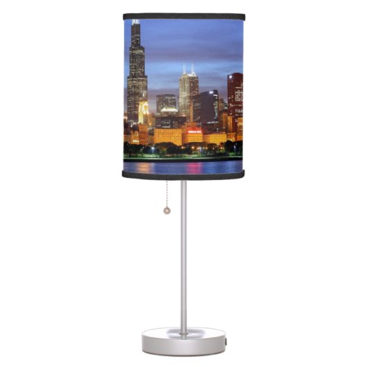 The Chicago skyline from the Adler Planetarium Table Lamp (Right)