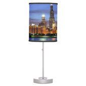 The Chicago skyline from the Adler Planetarium Table Lamp (Front)