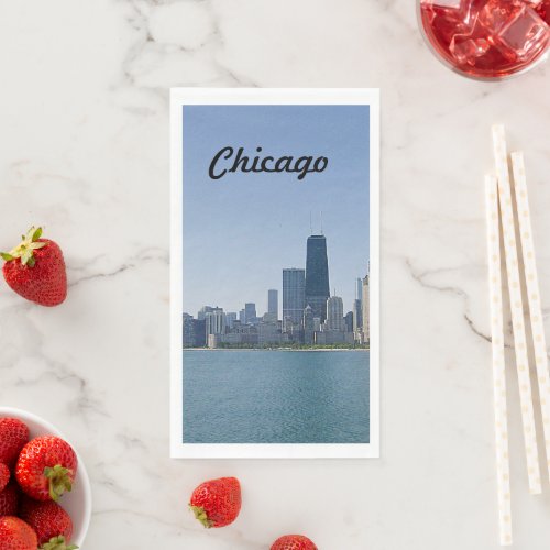 The Chicago Skyline Paper Guest Towels