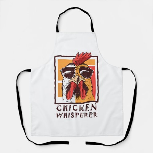 The Chicken Bird Whisperer Funny Rooster Lover F Apron
