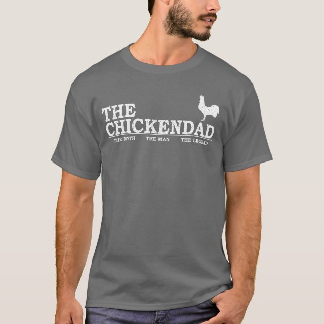 The Chicken Dad Pet Loveree Cute funny family fami T-Shirt (Front)