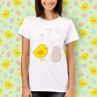 The chicken or the egg Cute cartoon Easter