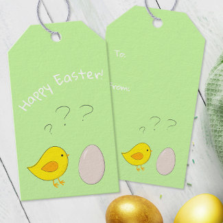 The Chicken or the Egg Easter cartoon Cute Fun