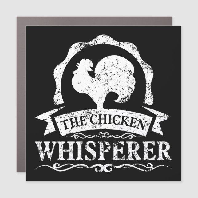 The Chicken Whisperer Funny Car Magnet (Front)