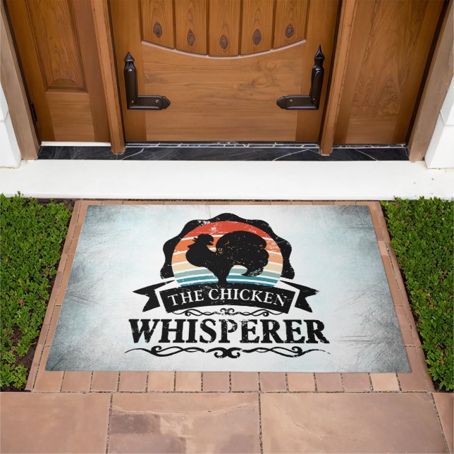 The Chicken Whisperer Funny Doormat (Outdoor)