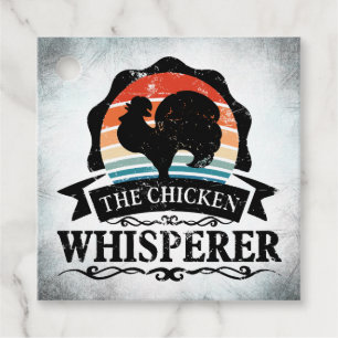 The Chicken Whisperer Funny Favor Tags