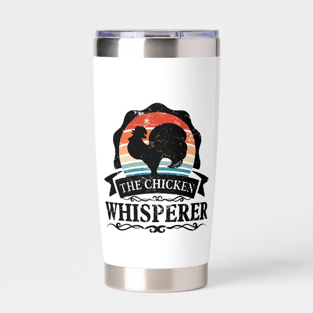 The Chicken Whisperer Funny Insulated Tumbler (Front)