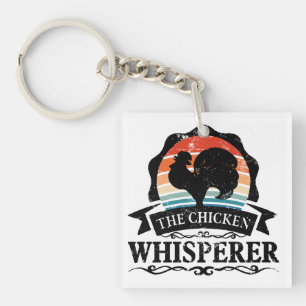 The Chicken Whisperer Funny Keychain