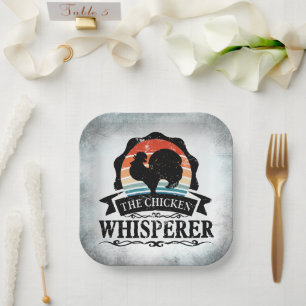 The Chicken Whisperer Funny Paper Plates