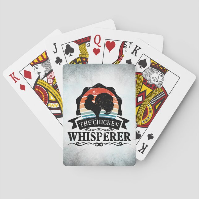 The Chicken Whisperer Funny Poker Cards (Back)