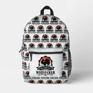 The Chicken Whisperer Funny Printed Backpack