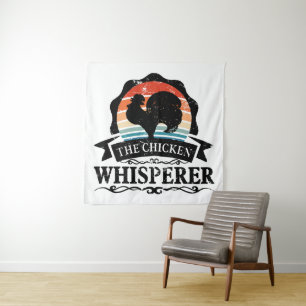 The Chicken Whisperer Funny Tapestry