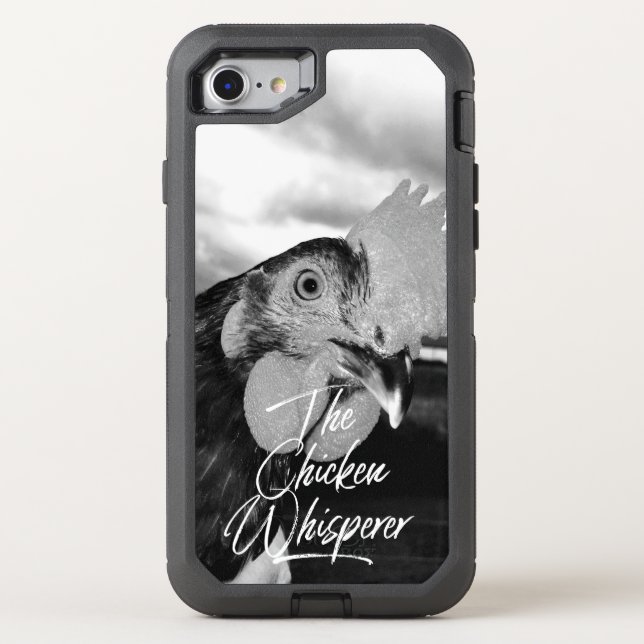 The Chicken Whisperer w Rooster Photo Otterbox iPhone Case (Back)