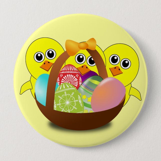 The Chicks Easter Basket - Button (Front)