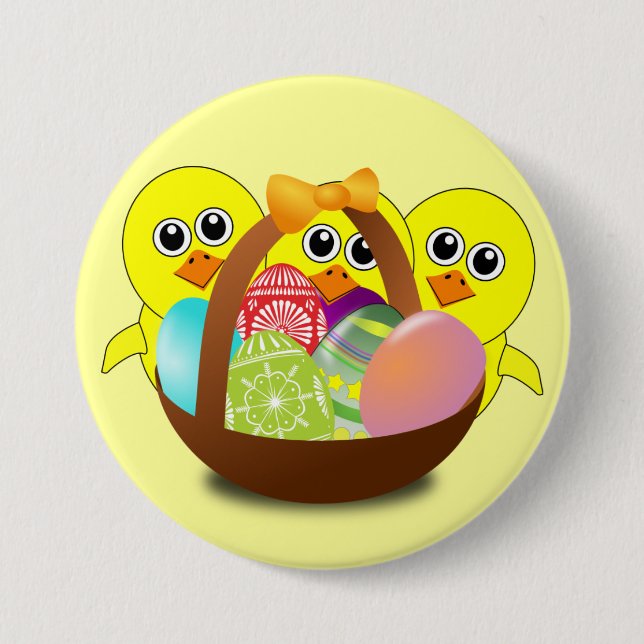 The Chicks Easter Basket - Pinback Button (Front)
