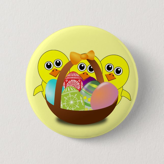 The Chicks Easter Basket - Pinback Button (Front)