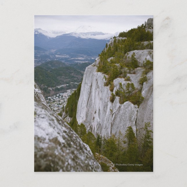 The "Chief" Arial View in Squamish Postcard (Front)