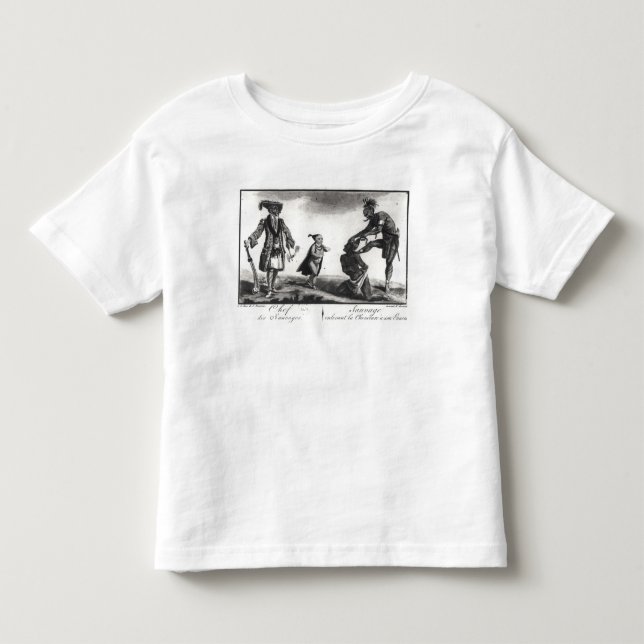 The Chief of the Savages Scalping his Enemy Toddler T-shirt (Front)