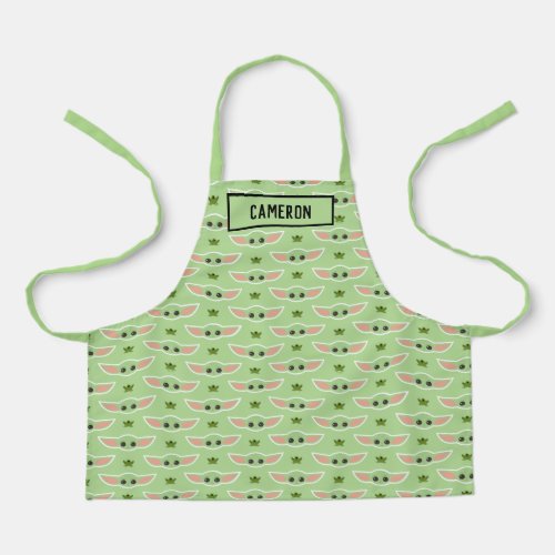 The Child and Frog Cute Pattern Apron