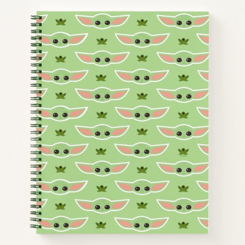 The Child and Frog Cute Pattern Notebook