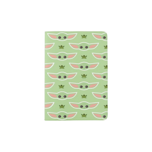 The Child and Frog Cute Pattern Passport Holder (Front)