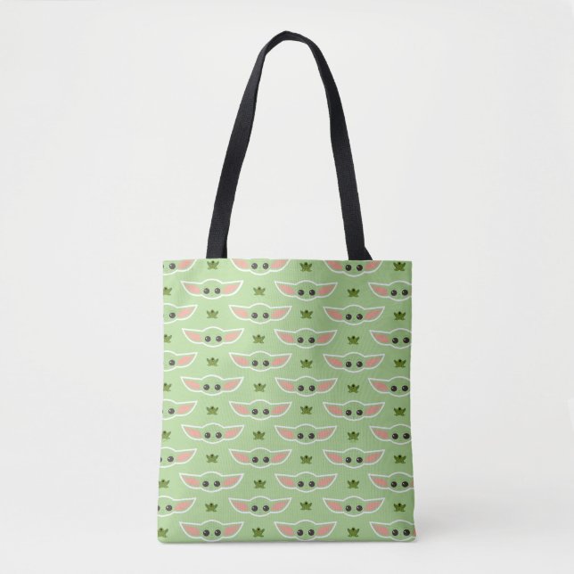 The Child and Frog Cute Pattern Tote Bag (Front)