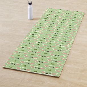 The Child and Frog Cute Pattern Yoga Mat