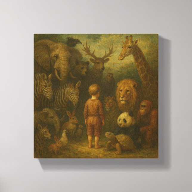 The Child and the Silent Kingdom Canvas Print (Front)