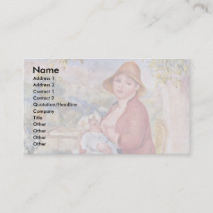 The Child At The Breast (Maternity), Business Card