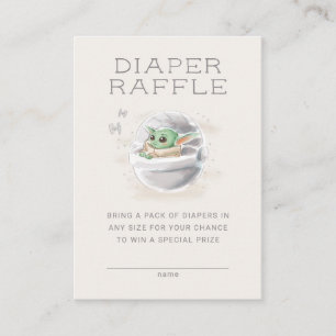 The Child   Baby Shower - Diaper Raffle Enclosure Card