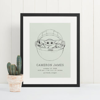 The Child | Birth Stats Poster