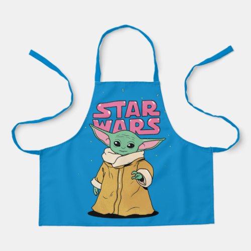 The Child  Cartoon Ink Drawing Apron