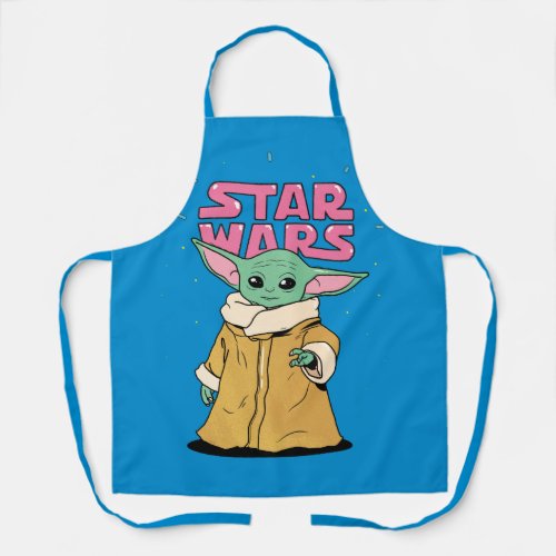 The Child  Cartoon Ink Drawing Apron