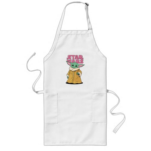 The Child  Cartoon Ink Drawing Long Apron