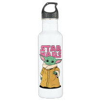 The Child | Cartoon Ink Drawing Stainless Steel Water Bottle