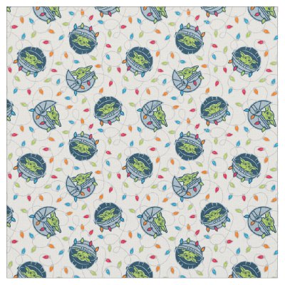 The Child | Christmas Lights Pattern Fabric