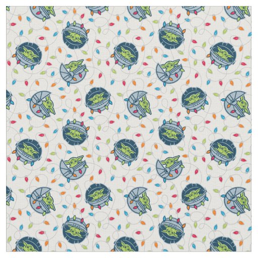 The Child | Christmas Lights Pattern Fabric