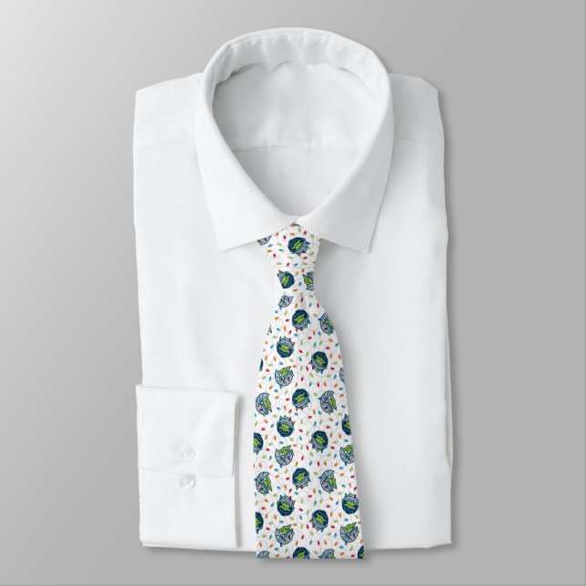 The Child | Christmas Lights Pattern Neck Tie (Tied)