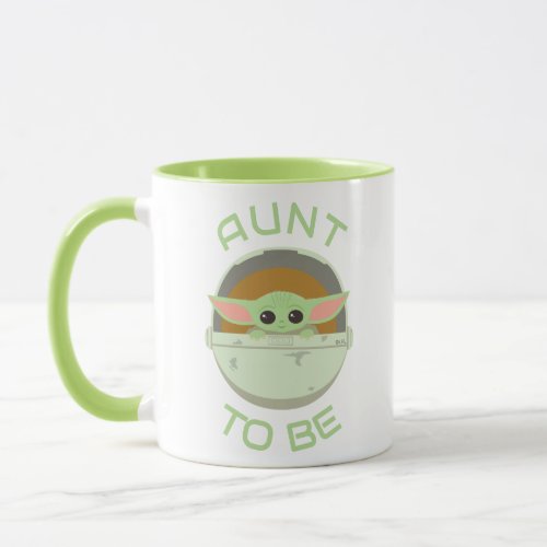 The Child Cute Bassinet Artwork  Aunt To Be Mug