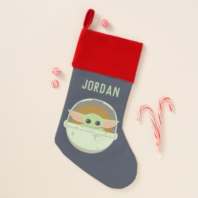 The Child Cute Bassinet Artwork Christmas Stocking