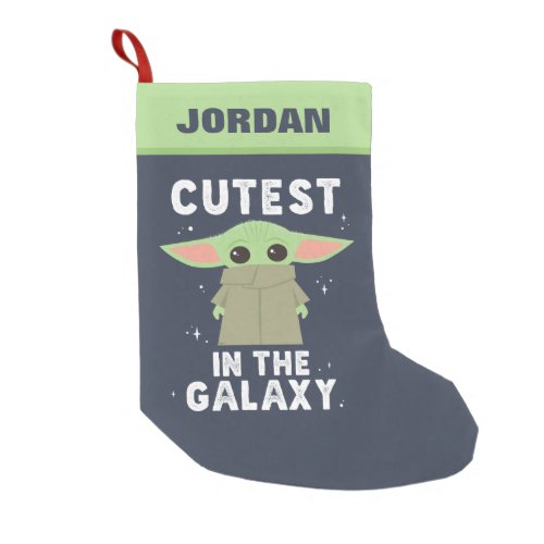 The Child  Cutest in the Galaxy Small Christmas Stocking