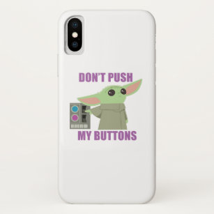The Child   Don't Push My Buttons iPhone X Case
