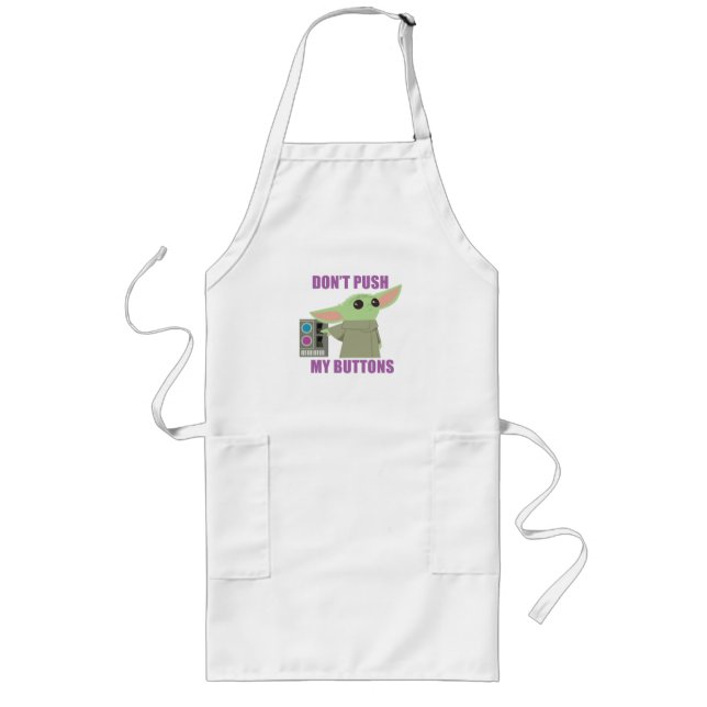 The Child | Don't Push My Buttons Long Apron (Front)