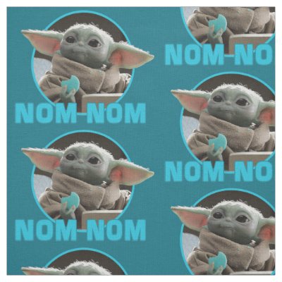 The Child Eating Cookie - Nom Nom Fabric