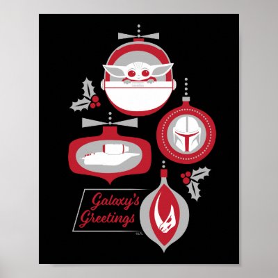 The Child | Galaxy's Greetings Ornaments Poster