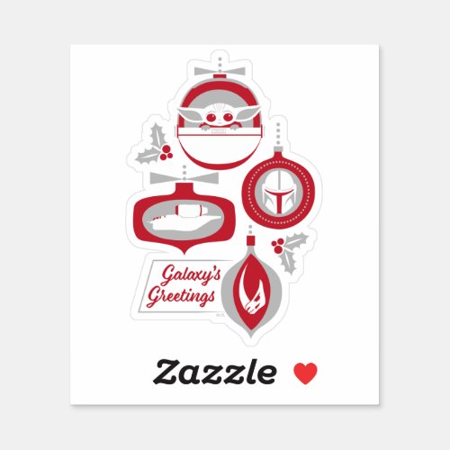 The Child  Galaxys Greetings Ornaments Sticker