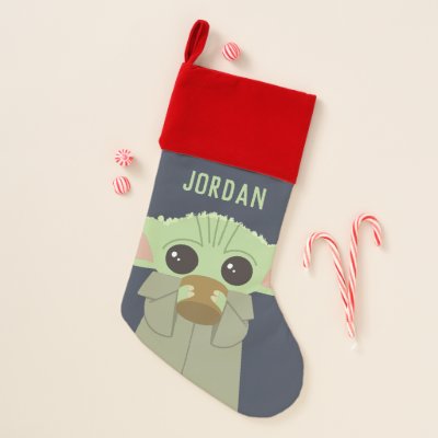 The Child | Holding Cup Christmas Stocking