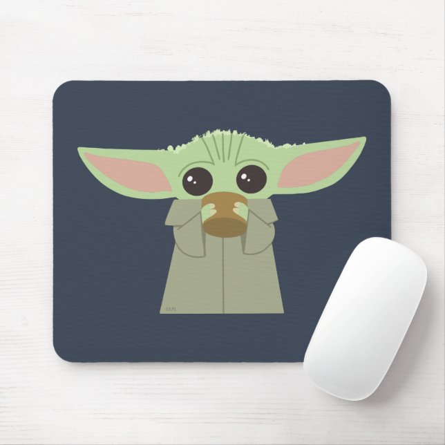 The Child | Holding Cup Mouse Pad (With Mouse)
