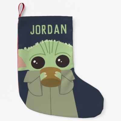 The Child | Holding Cup Small Christmas Stocking