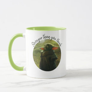 Disney Star Wars The Mandalorian Grogu Stronger Than You Think Coffee Mug  New 